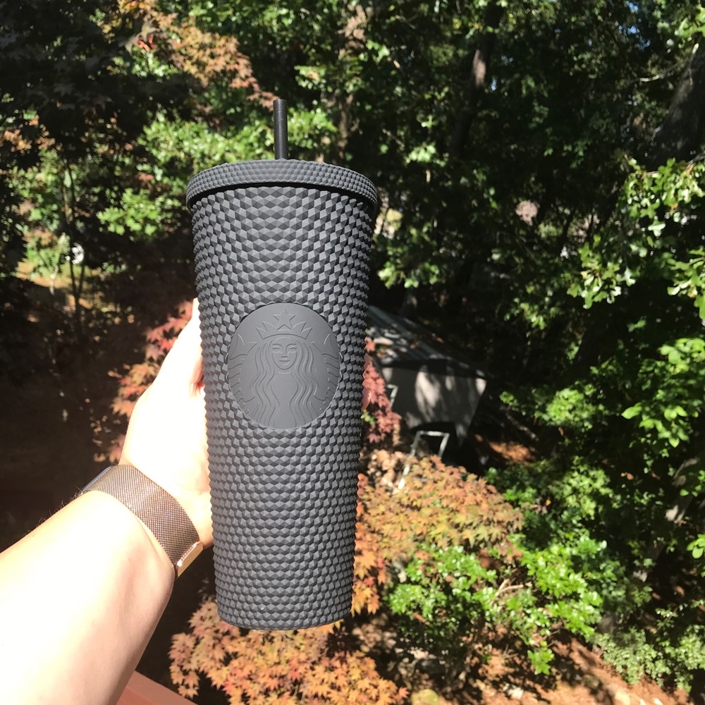 Starbucks Matte Black Studded Tumbler Cup New - Picture 2 of 7